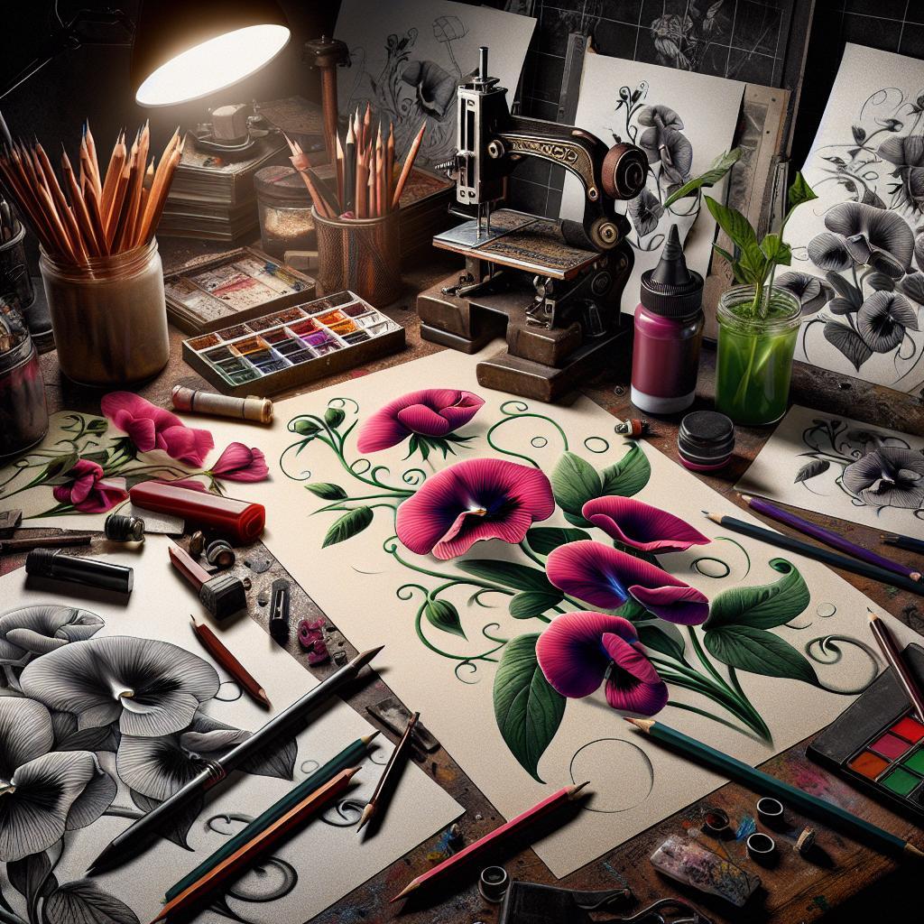 How to Draw Sweet Peas: Elegant Floral Illustrations in 5 Steps