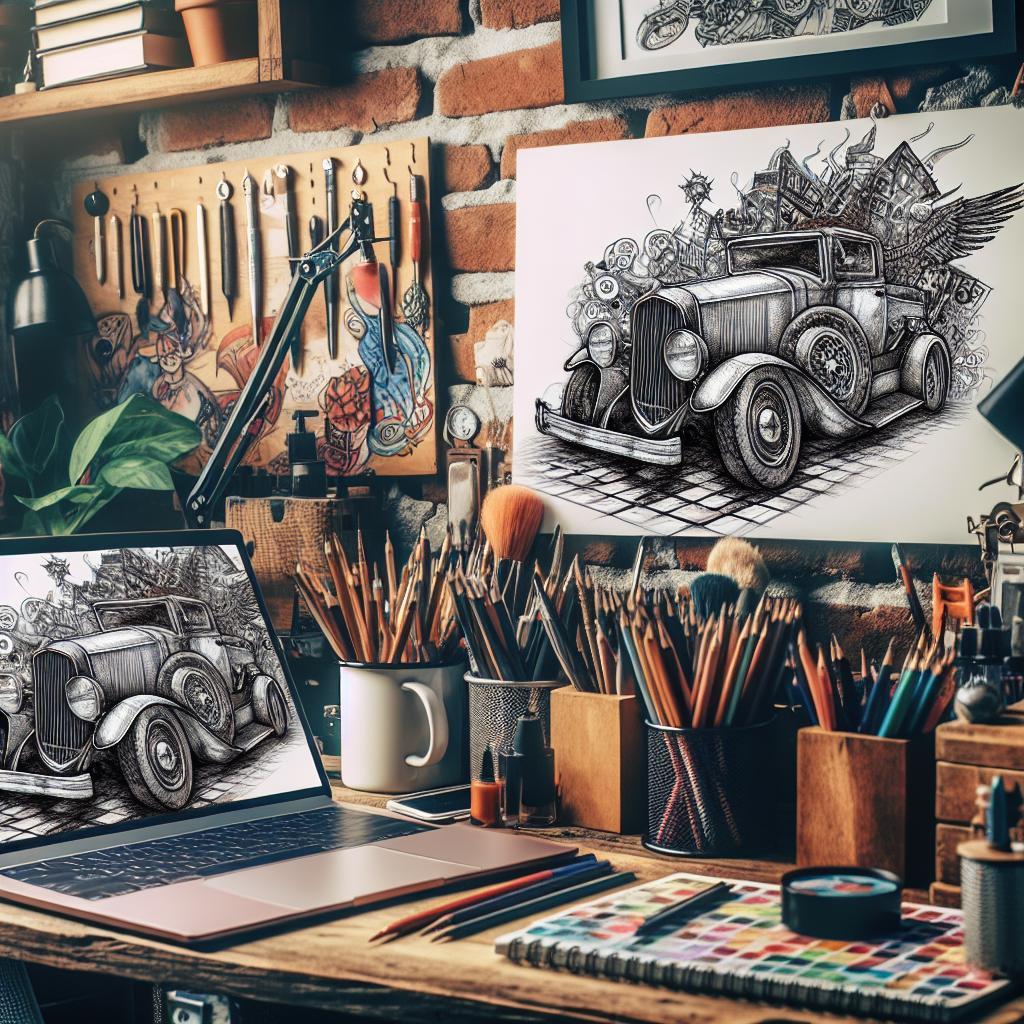 How to Draw a Parking Lot Step by Step: Urban Art Tutorial