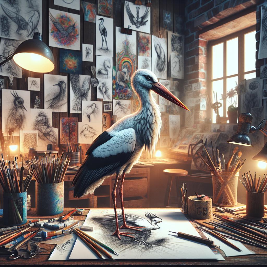 How to Draw a Stork in Perspective: Create Realistic Depth in Art