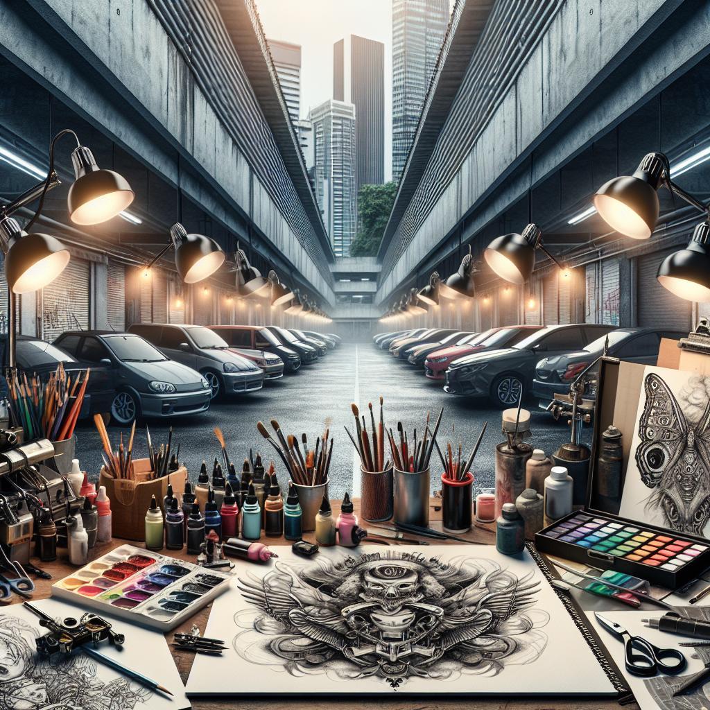 How to Draw a Parking Lot in Perspective: Urban Scene Techniques