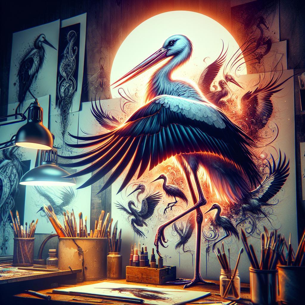 How to Draw a Stork from Different Angles: Dynamic Animal Sketches 10 How to Draw a Stork from Different Angles: Dynamic Animal Sketches