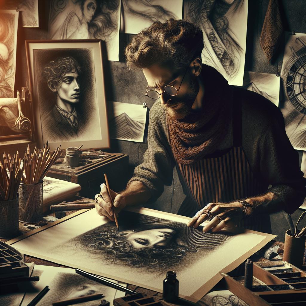 How to Frame a Charcoal Drawing Without Damaging It