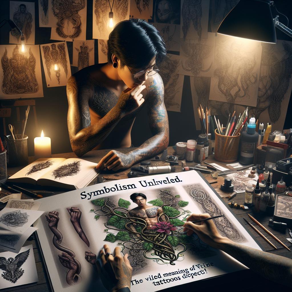 Symbolism Revealed: The Hidden Meaning of Vine Tattoos Explained! 4 Symbolism Revealed: The Hidden Meaning of Vine Tattoos Explained!