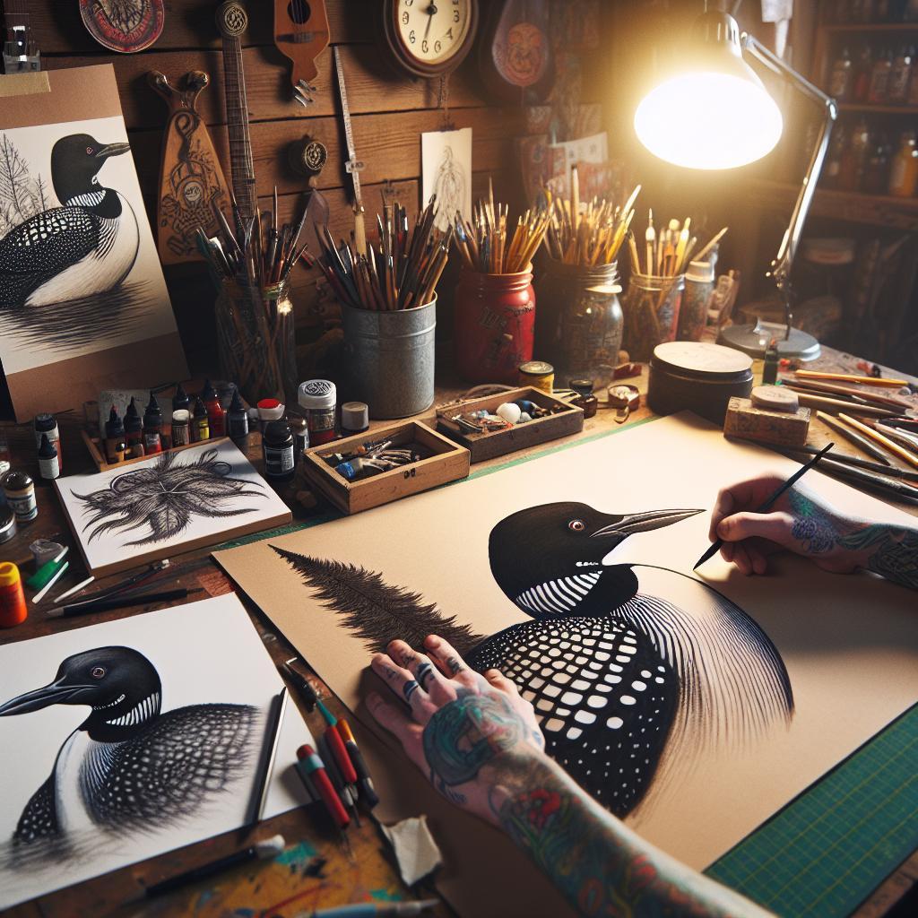 How to Draw a Loon in Different Styles: Experiment with Techniques