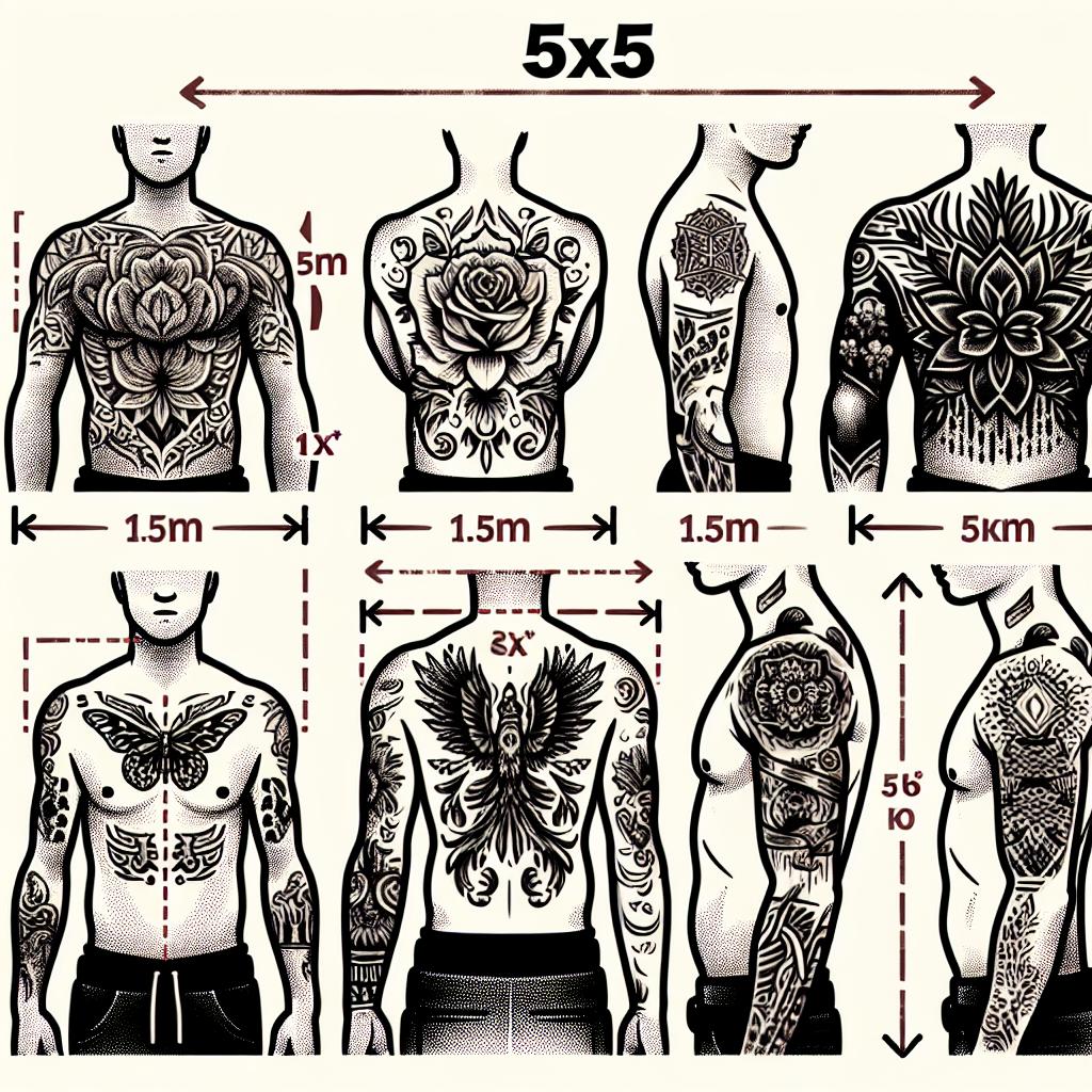 When considering body art, one of the first questions that arises is, How big is a 5x5 tattoo? This detailed size guide is here to provide you with all the insights you need to understand the dimensions of a 5x5 tattoo, helping you visualize how it could look on your skin. Whether you’re looking to make a bold statement or opt for something more subtle, grasping the size is crucial for your tattoo journey. Join us as we delve into the specifics, ensuring you’re equipped with the knowledge to make confident decisions about this popular design choice