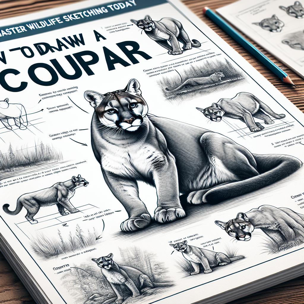 How to Draw a Cougar: Master Wildlife Sketching Today 2 Have you ever gazed at a stunning photograph of a cougar, captivated by its grace and power, and thought, I wish I could capture that beauty on paper? In our guide, How to Draw a Cougar: Master Wildlife Sketching Today, you’ll discover the techniques and insights that can turn your admiration for these magnificent creatures into tangible artwork. Whether you’re a seasoned artist or a curious beginner, this article will empower you with the skills to bring the wild elegance of cougars to life through your sketches. So, grab your pencils and get ready to unleash your artistic potential as we journey into the world of wildlife sketching!