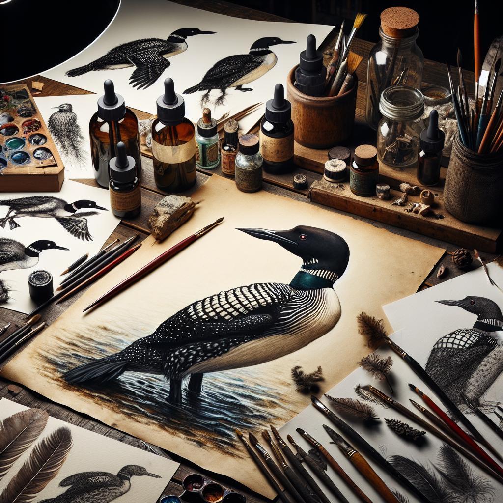 How to Draw a Loon with Different Textures for Stunning Wildlife Art