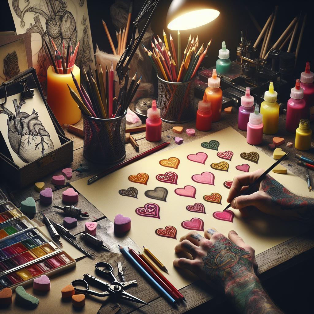 How to Draw Candy Hearts for Sweet Valentine’s Day Art