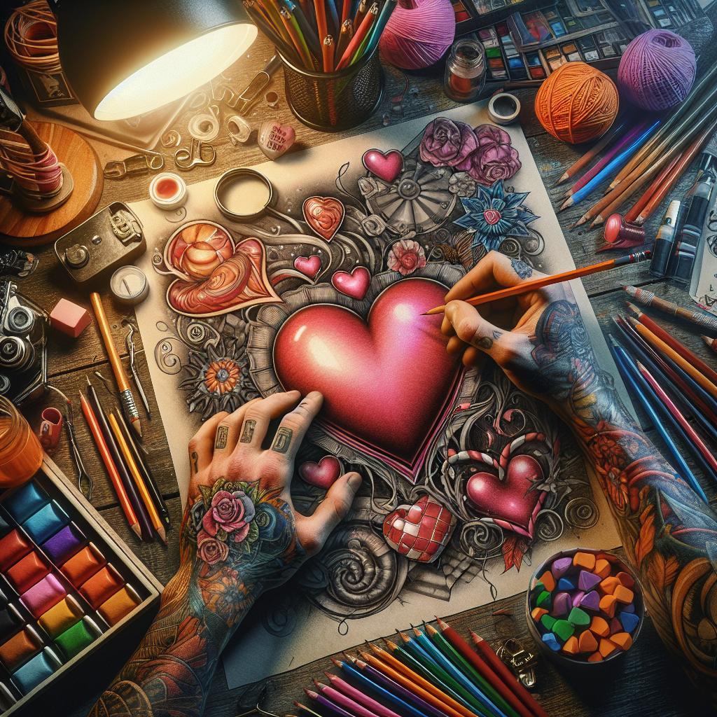 How to Draw Candy Hearts for Valentine’s Day Art Projects