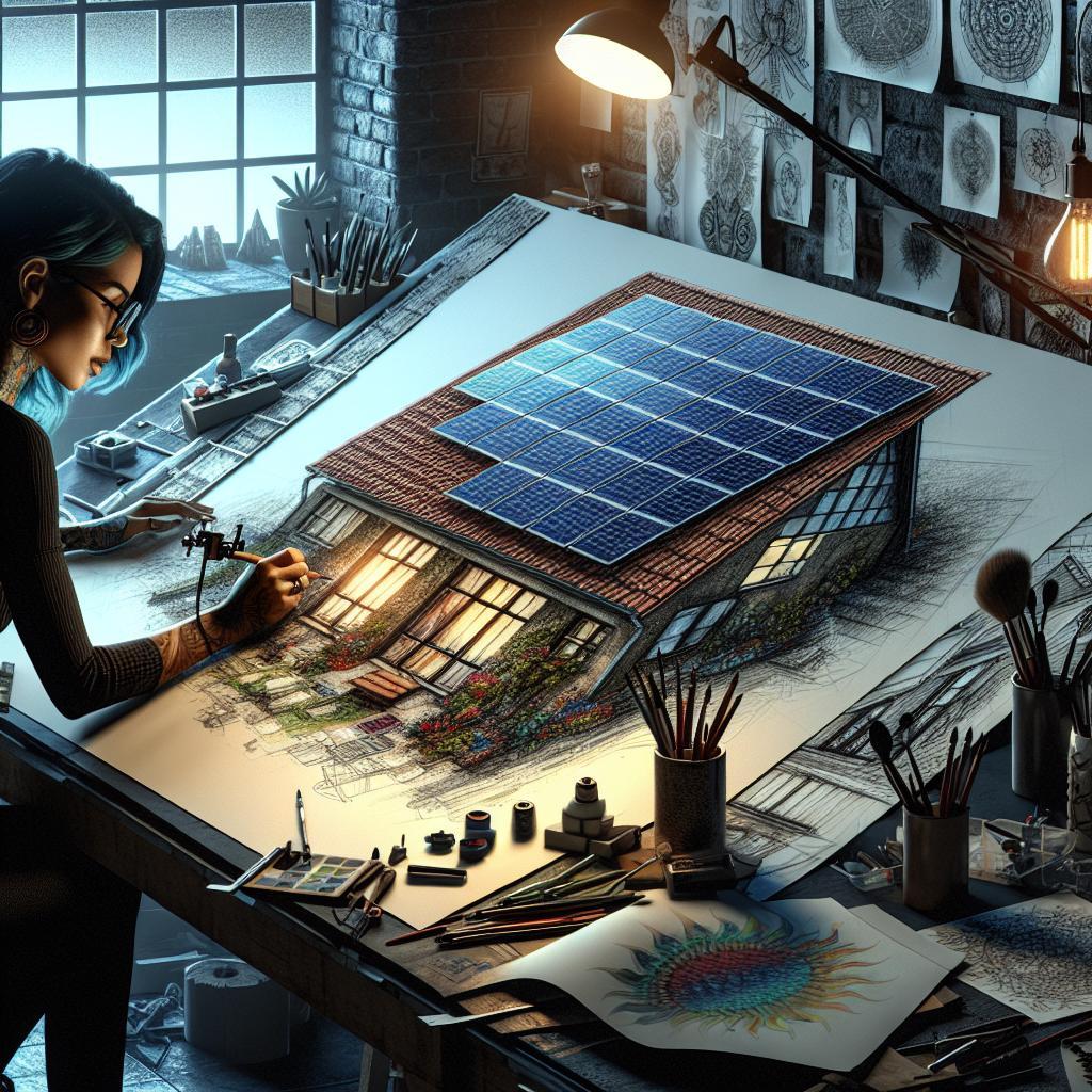 How to Draw Solar Panels on Roofs for Architectural Designs 1 How to Draw Solar Panels on Roofs for Architectural Designs