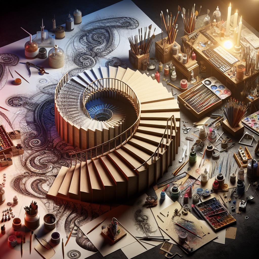 How To Draw a Spiral Staircase Step by Step Like an Architect 1 How To Draw a Spiral Staircase Step by Step Like an Architect