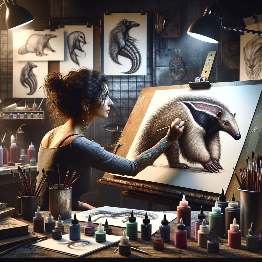 Anteater Drawing Tutorial for Animal Lovers and Beginners