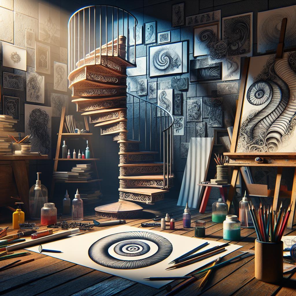 Draw Spiral Staircases with Ease Using This Simple Method