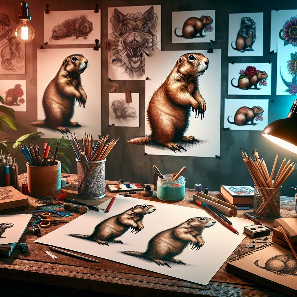Prairie Dog Drawing Made Easy with Step-by-Step Instructions