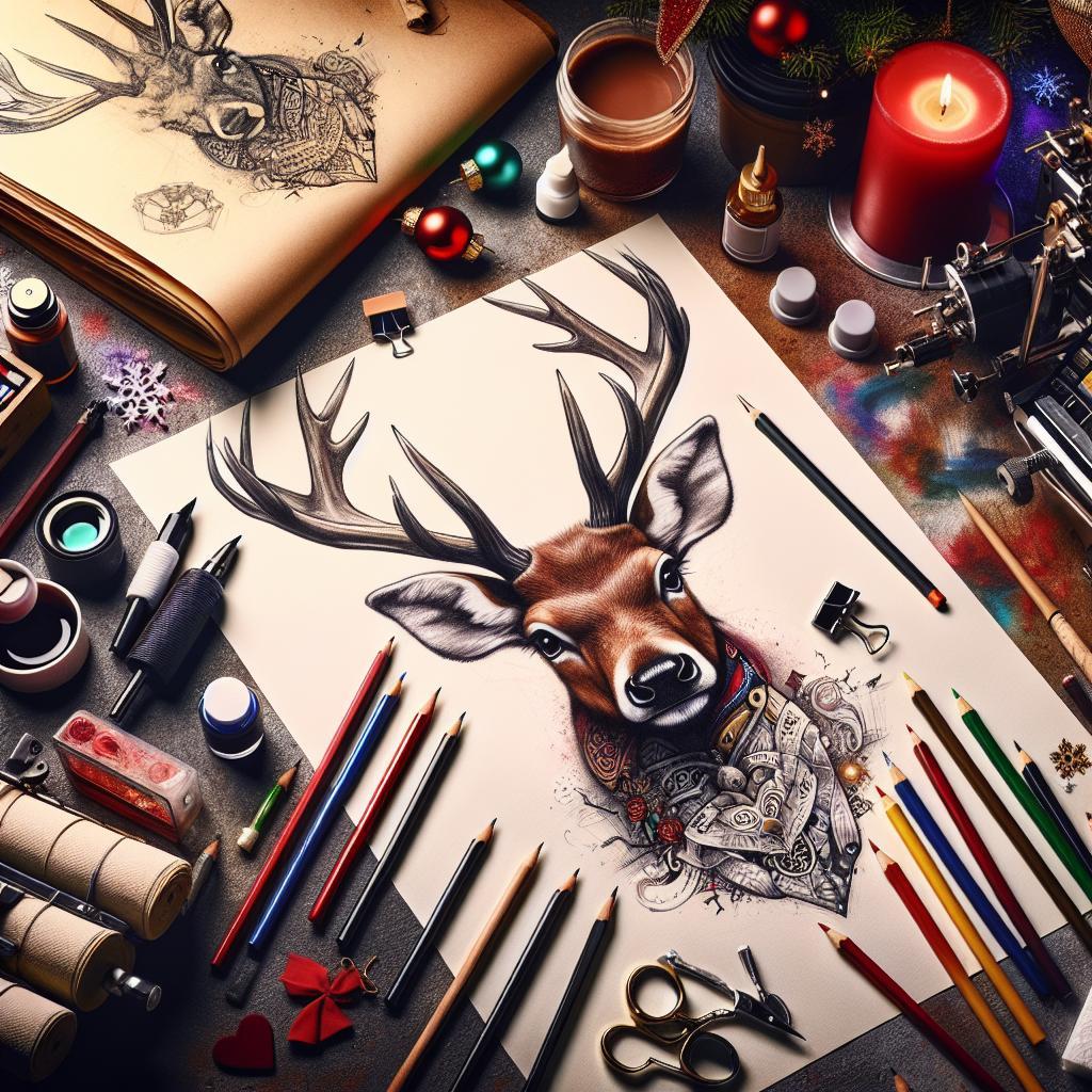How to Draw a Reindeer Head: Festive Art Tutorial for All Ages