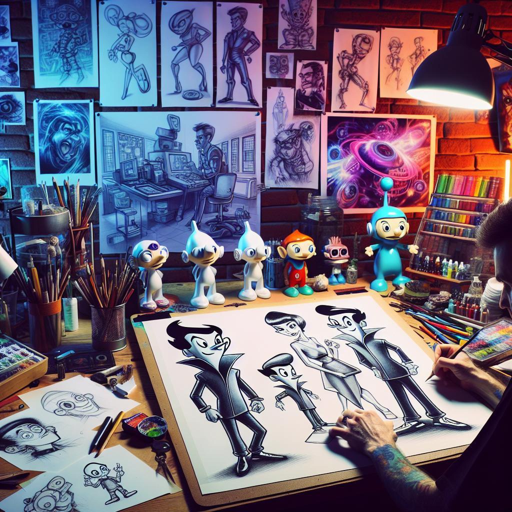 Drawing the Jetsons Characters in Fun, Futuristic Style