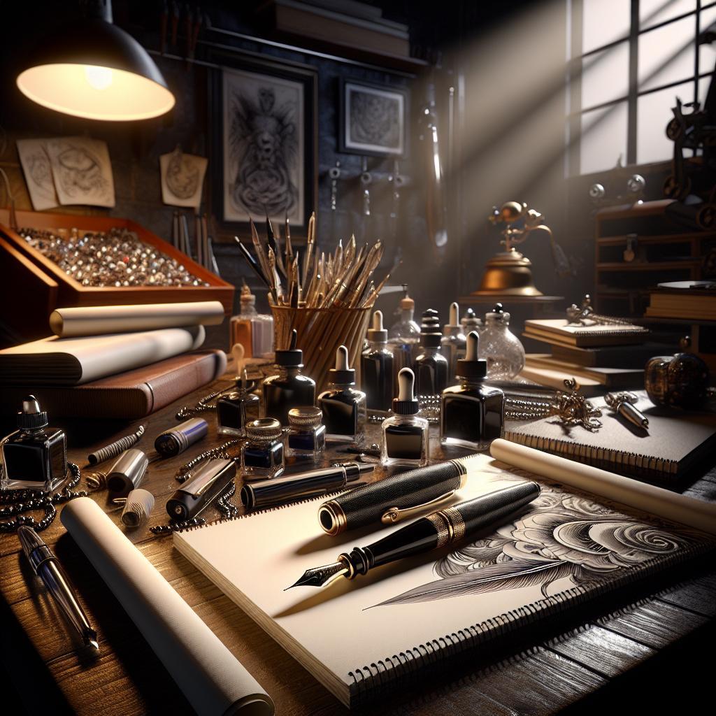 Fountain Pen Drawing Techniques for Elegant, Fluid Lines