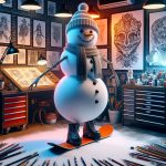How to Draw a Snowman Snowboarding: Fun Winter Art Tutorial