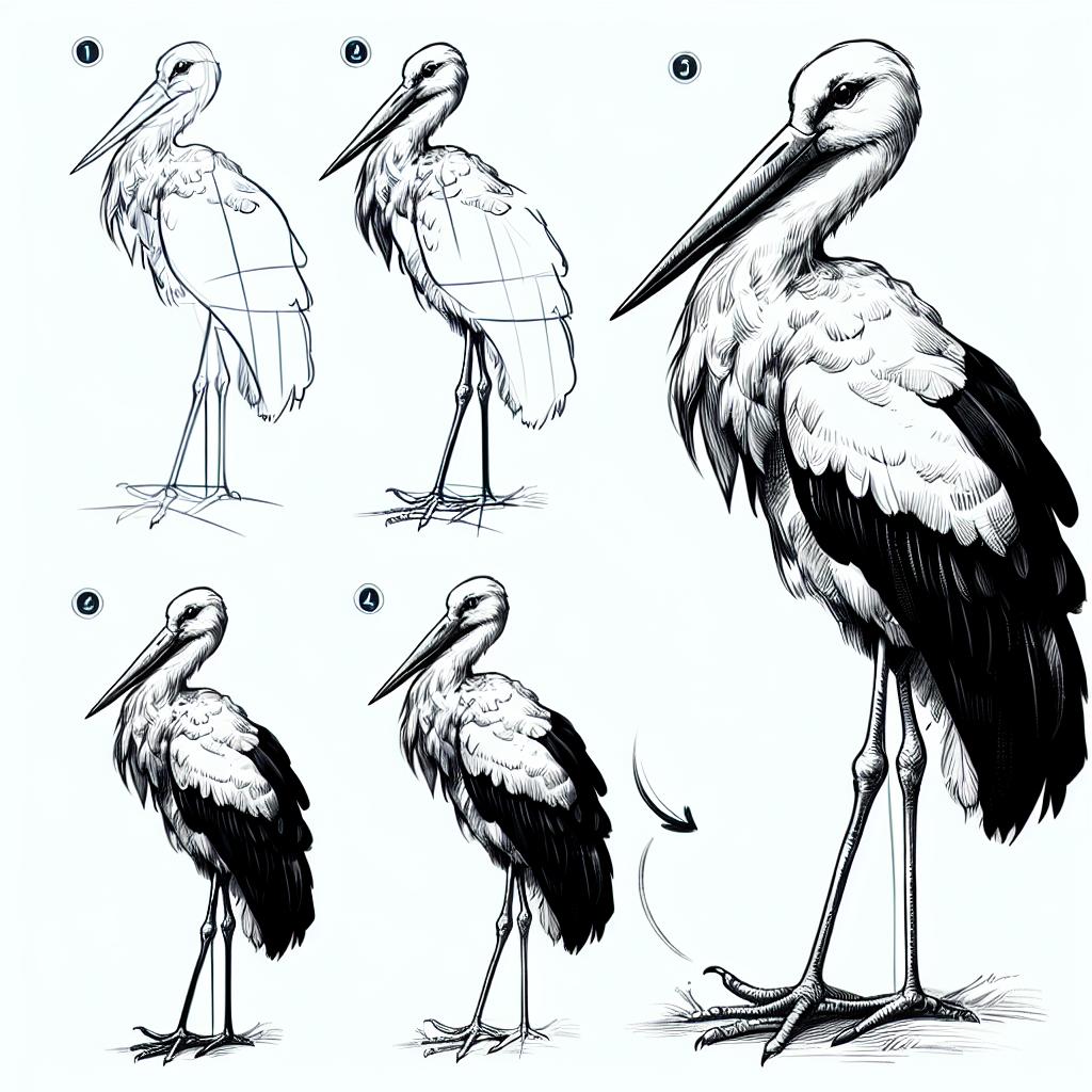 Have you ever admired the elegance of a stork and thought, “I wish I could capture that beauty on paper”? In this guide on how to draw a stork step by step, well walk you through the entire process, from initial sketches to the final masterpiece. Whether youre a seasoned artist looking to refine your skills or a curious beginner ready to embark on a new creative journey, this article is your invitation to bring these magnificent birds to life. Let’s dive into the art of stork drawing—your canvas awaits!