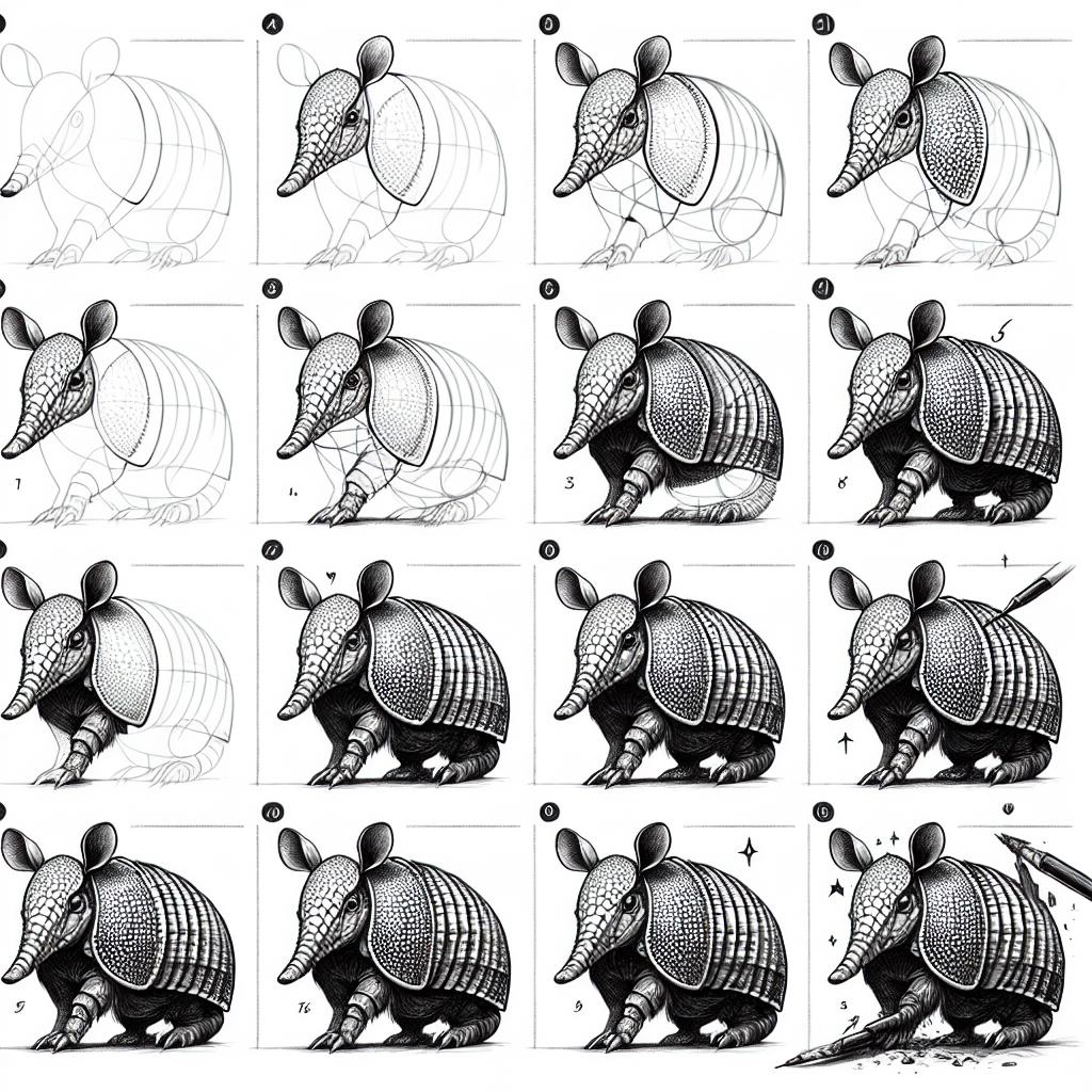 How to Draw an Armadillo: A Simple Guide for Beginners 2 Have you ever wanted to capture the unique charm of an armadillo on paper? In this article, we’ll walk you through How to Draw an Armadillo: A Simple Guide for Beginners, making it easy for you to unleash your creativity. Whether youre a complete novice or just looking to refine your drawing skills, our straightforward steps and helpful tips will have you sketching this fascinating creature in no time. So grab your pencils and let’s dive into the delightful world of armadillo artistry!