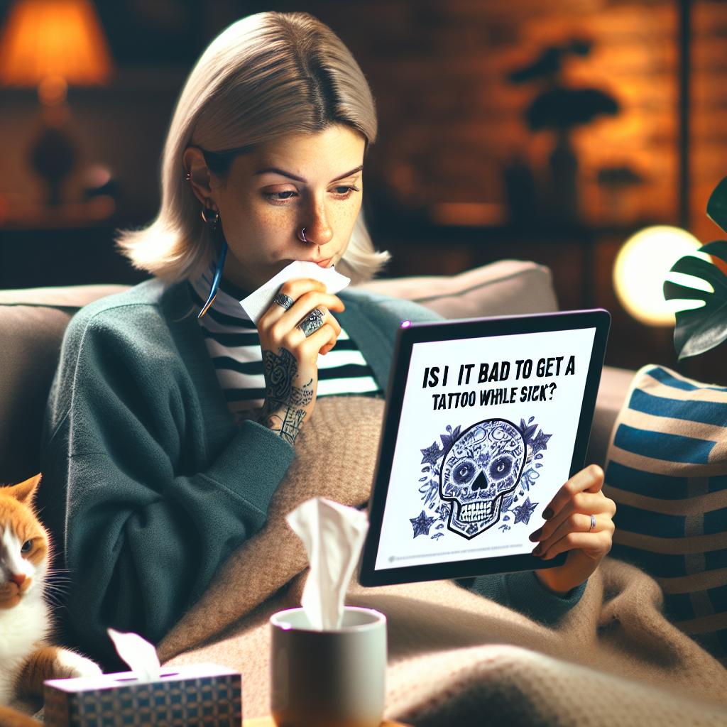 Is It Bad to Get a Tattoo While Sick? Important Considerations 2 Thinking about getting inked but feeling under the weather? You’re not alone in pondering the question: Is it bad to get a tattoo while sick? Its a dilemma many face, and understanding the potential implications is crucial before making that commitment. In this article, well explore the important considerations that come into play when youre considering a tattoo during illness, providing you with the insights you need to make an informed decision. So, let’s dive in and arm you with the knowledge to ensure your tattoo experience is as safe and enjoyable as possible!