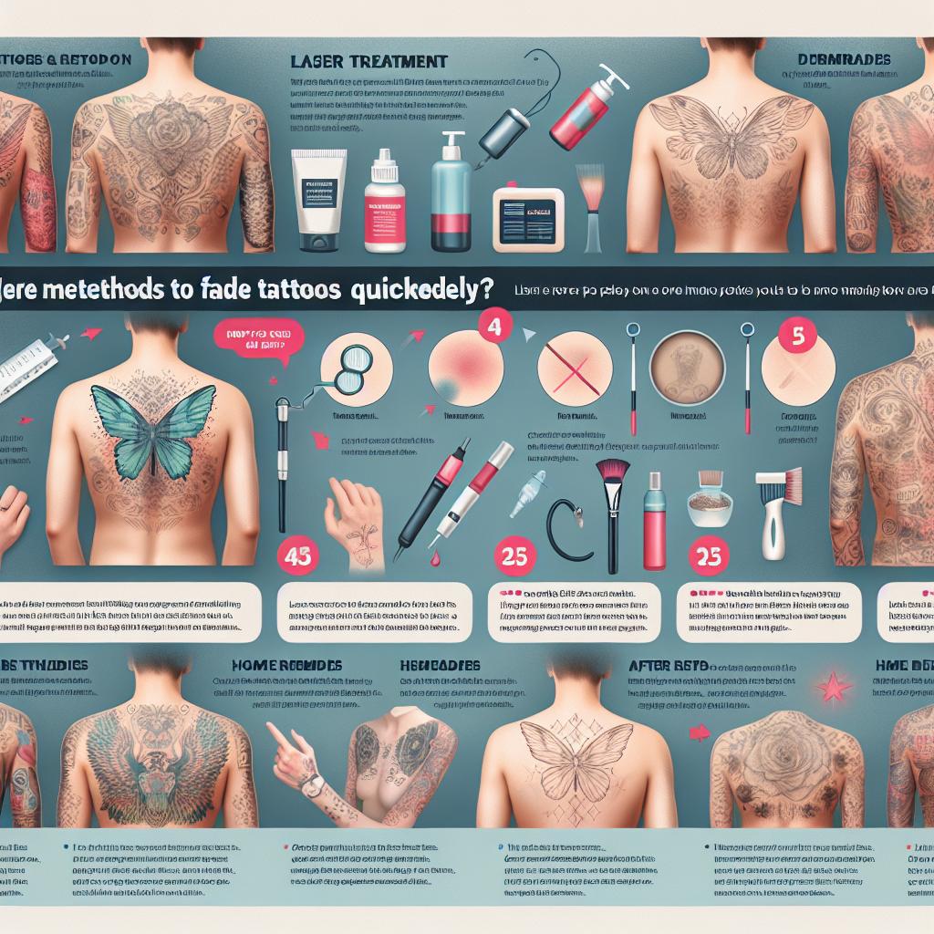 Are you looking for ways on how to fade a tattoo quickly? Whether youre seeking to lighten a design that no longer resonates with you or simply want to prepare your skin for a new ink masterpiece, you’re in the right place. In this article, we’ll explore proven methods that promise fast results, combining both expert insights and practical tips to help you achieve your desired look effectively and safely. Let’s dive into the world of tattoo fading and discover the best solutions to suit your needs!