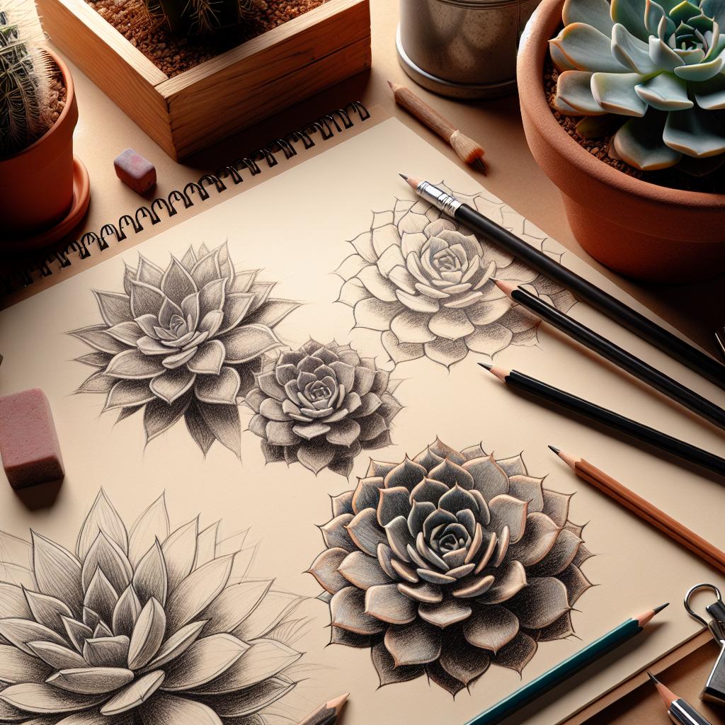 Have you ever marveled at the intricate beauty of succulents and thought about how to draw a succulent yourself? Capturing nature’s beauty with ease is entirely possible, and with a little guidance, you can bring these stunning plants to life on paper. Whether you’re a seasoned artist or just starting your creative journey, the process of sketching succulents can be both enjoyable and rewarding. Join us as we explore simple techniques that will not only enhance your drawing skills but also deepen your appreciation for these fascinating plants. Let’s dive in!
