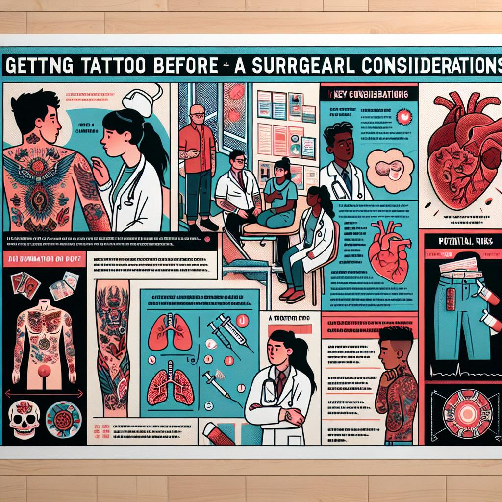 Thinking about getting a tattoo before a surgical procedure? Youre not alone, and its a question many patients ask: Can you safely get tattoos before surgery? In this article, well explore the key information every patient should consider when contemplating ink leading up to an operation. Whether you’re looking to express yourself or cover a scar, understanding the potential risks and benefits is essential for making informed decisions about your health and well-being. Let’s delve into what you need to know to ensure your tattoo journey is safe and worry-free!