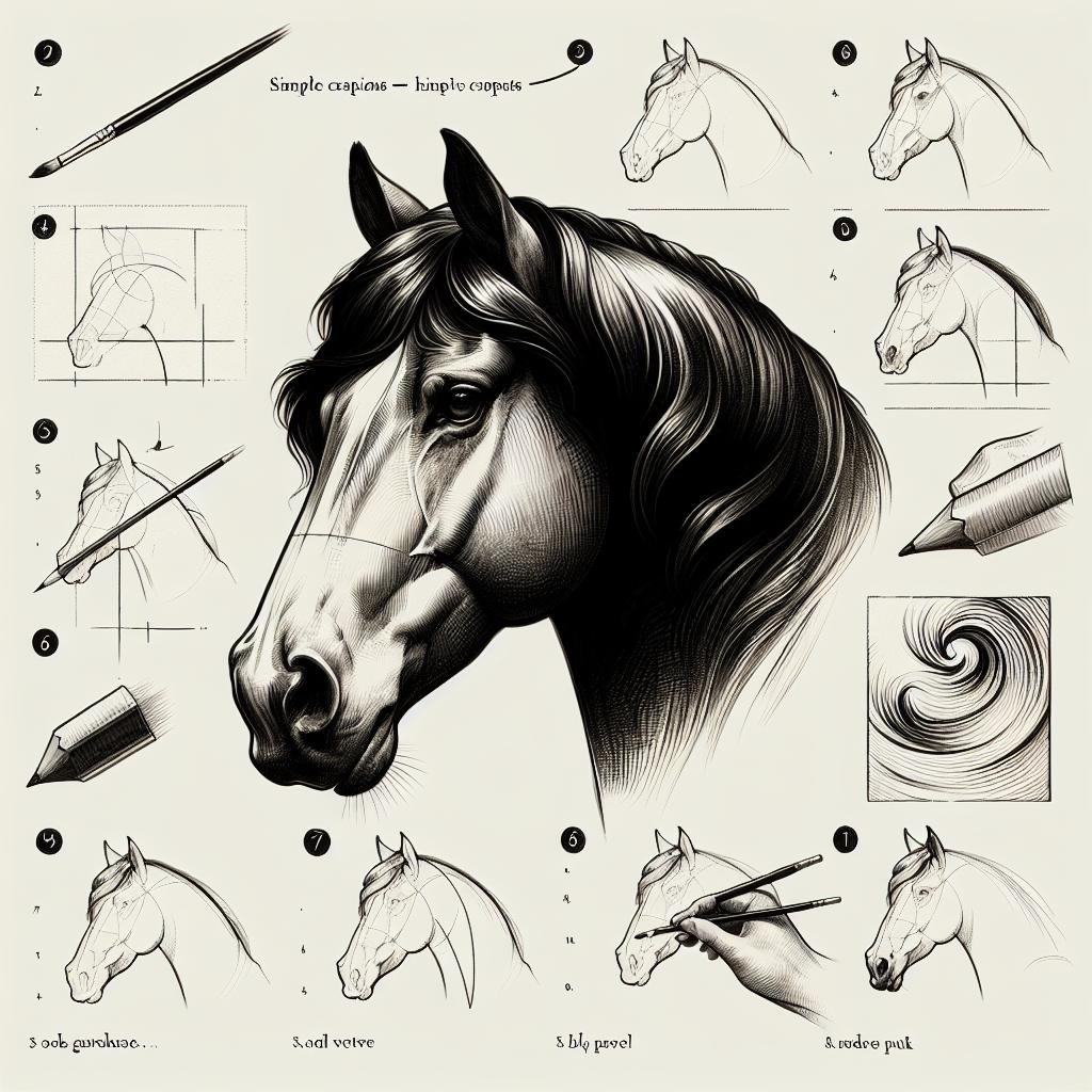 How to Draw a Horse Head Step by Step: Perfect Your Equine Art 2 Are you ready to unleash your artistic potential and master the graceful contours of one of natures most majestic animals? In this guide on How to Draw a Horse Head Step by Step: Perfect Your Equine Art, youll discover expert techniques that break down the process into manageable steps. Whether you’re a beginner eager to learn or an experienced artist looking to refine your skills, this article is designed to boost your confidence and enhance your craft. Let’s saddle up and embark on this artistic journey together, transforming your passion for horses into captivating art!