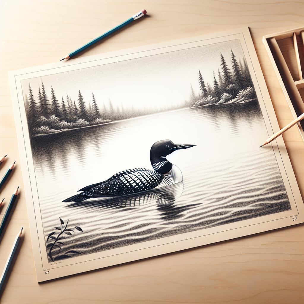 Have you ever watched a loon glide gracefully across a tranquil northern lake, its striking black-and-white plumage catching the sunlight? If you’ve ever wanted to learn how to draw a loon, now is your chance to capture the essence of this majestic bird in just seven simple steps. Whether youre an aspiring artist or just looking to hone your skills, this guide will empower you to bring this enchanting creature to life on the page. Let’s dive into the world of loons and unlock your artistic potential!